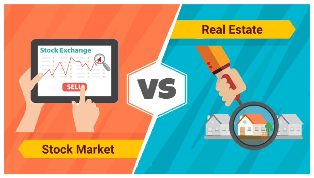 real estate vs stock market